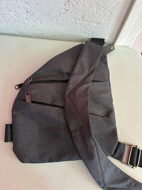 Men's Gray Sling Belt Bag - Minimal Everyday Carry